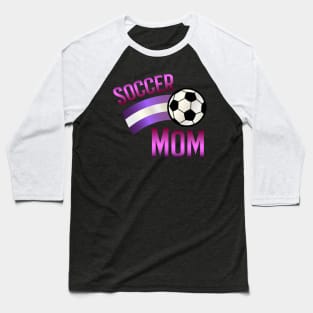 Soccer mom - pink Baseball T-Shirt